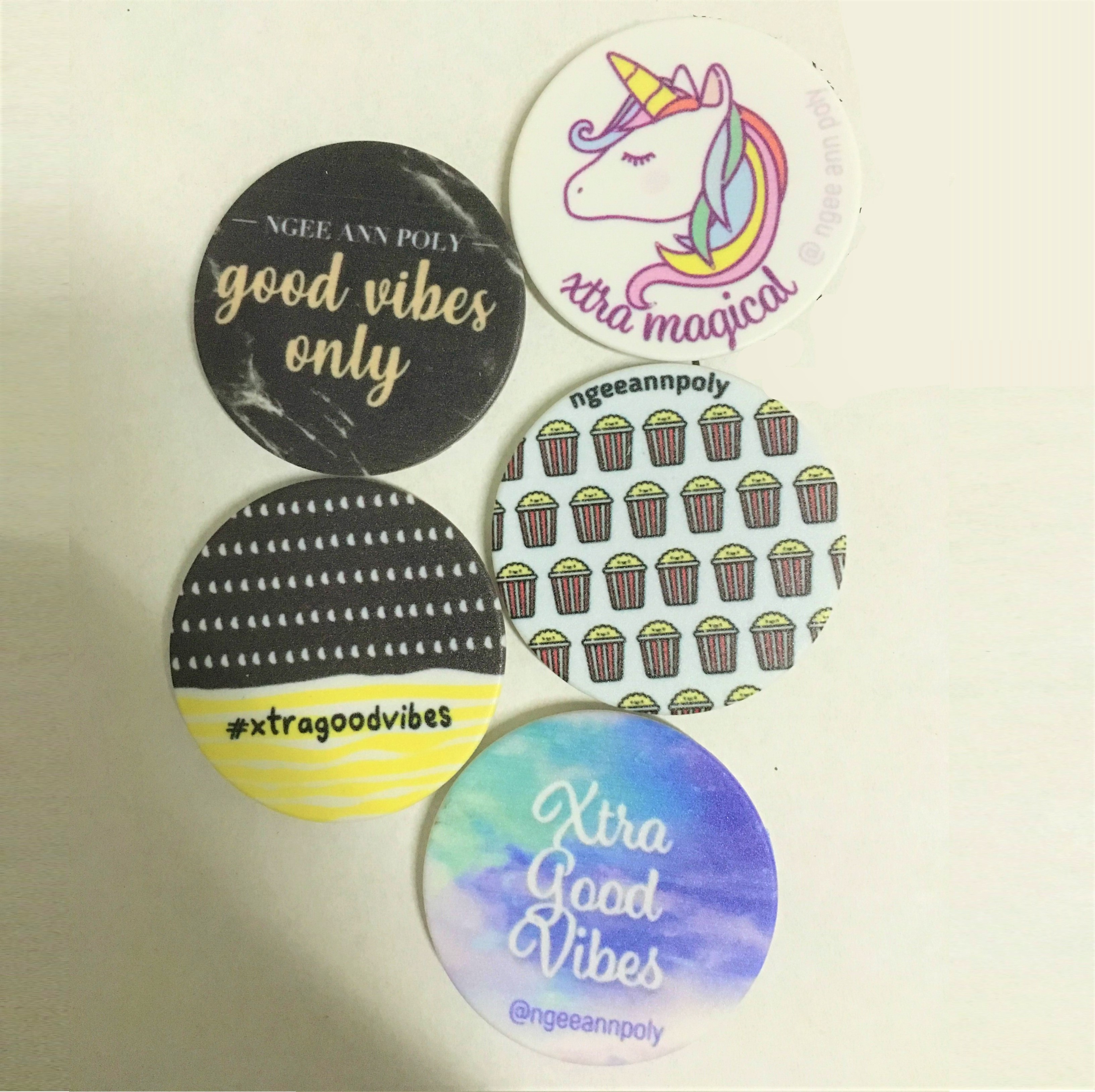 Custom Universal Grip Pop Socket Phone Holder Grip Stand logo printing gift singapore